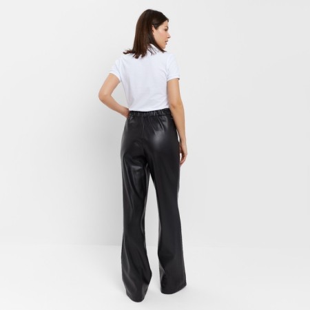 Women's pants (eco -leather) minku: eco leather Black color, size 48-2