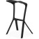 MAGAM chair MEGA plastic, black 50x43x80 cm