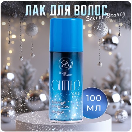 Global hair varnish, blue, 100 ml