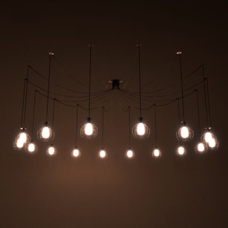 Lamp "Spider" 16he27 40W Black Bayerlux-2