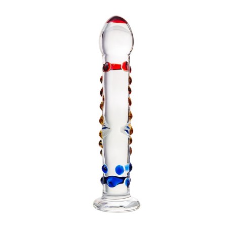 Unrealistic phallimitator Sexus Glass, glass, transparent, 20 cm-2