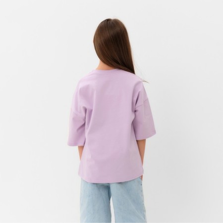 T -shirt Children's Minaku Lavender color, height 122 cm-3