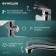 Bath mixer Zein Z4116, single -leaf, watering can 5 modes, hose, holder, chrome