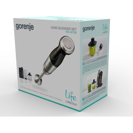 Submarine blender Gorenje HBC807QB, 800 watts, 0.5 l, black-3