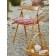 Pillow on the chair of the check, size 40x40 cm, red color