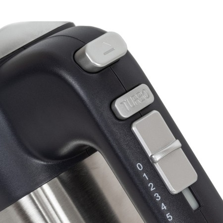 Mixer JVC JK-MX121, manual, 300 watts, 5 speeds, 2 nozzles, black with silver-5