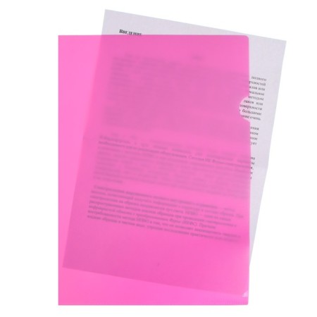 Folder-angle, A4, 180 μm, calligrata, transparent, pastel, pink-1