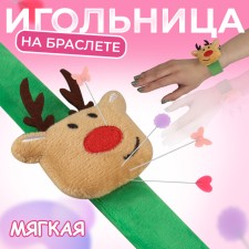 The needle on the deer bracelet, 23 × 7 cm, green/brown color