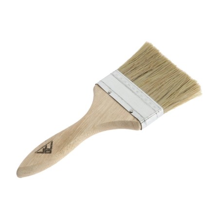 Brush flat scrap, natural bristles, wooden handle, 3 ", 75 mm-4