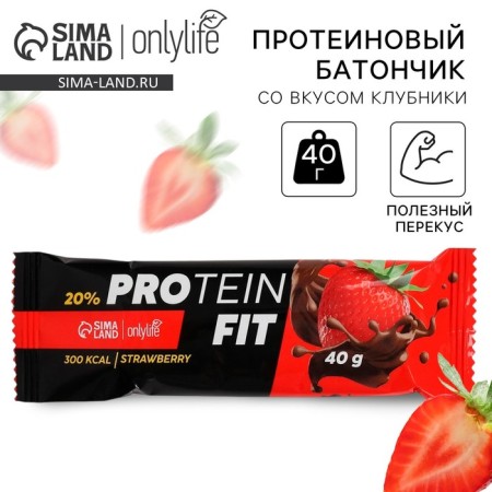 Protein Batoner Protein Bar, taste: strawberries, 40 g