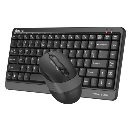 Keyboard + Mouse A4Tech FSTYLER FG1110 CLAV: Black/Gray Mouse: Black/Gray USB Wireless 106853-2