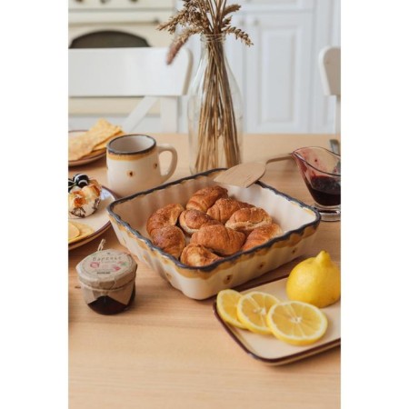 Baking capacity "Square wave" 1.5l / 6.5x23x23cm, caramel-1