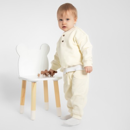 Pants for the baby Minaku: Basic Line Baby, Milk color, height 68-74-2
