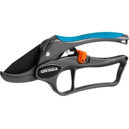 Contact secaterator, 8 "(20 cm), ratchet mechanism, with aluminum handles, Grinda