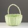 Set of baskets, d24x13/26 cm, d18x11/23 cm, 2 pcs, green, willow