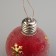 A set of Christmas tree balls "Snowflakes" 2 pcs., Batteries, 1 LED, glow warm white