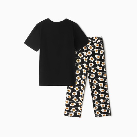 Pajama men's kaftan "good mo" size 56, black-9
