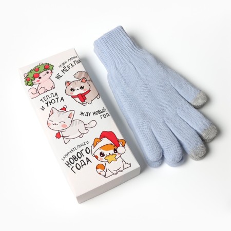 Women's gloves in the gift box "cats" p.19