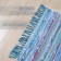 Hindi rug, size 60x90 cm, blue-green color