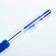 Ballic handle, automatic, 0.5 mm, blue rod, transparent body with a rubber holder