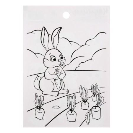 Paper “Bunnies” stickers, with coloring on the back, 11 × 15.5 cm-2