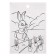 Paper “Bunnies” stickers, with coloring on the back, 11 × 15.5 cm