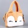 Children's bag with a fox handle, 20x15x5cm