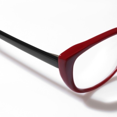 Glasses GA0512 (color: C2 black, red; diopter: +3; tint: no)-3