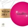 The ball for rhythmic gymnastics Grace dance, D = 16.5 cm, 280 g, pink color