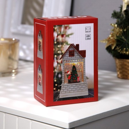 LED figure “Child at the Christmas tree” 7.5 × 12.5 × 4.9 cm, plastic, batteries AAAX2 (not complete), glow warm white-3