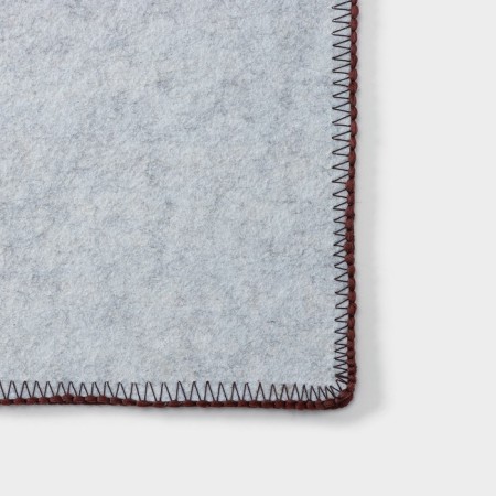 Walker -shaped rug -shaped shallow shade "Color pigtail", 38 × 57 cm, brown color-3