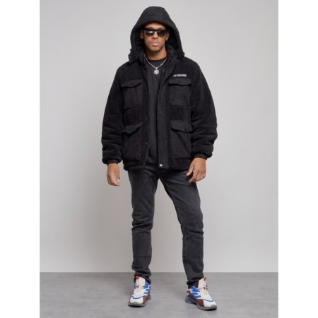 Plush jacket, size 48, black color-4