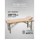 Cosmetological couch with a face hole Massage Pro-Strong SV, three-section, size 190 × 70 × 68-84 cm, beige color