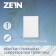 Ventilation grate Zein luxury RM1724, 170 x 240 mm, with a grid, metal, white