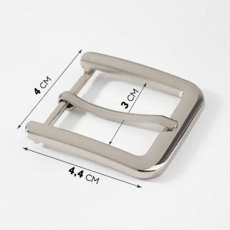 A belt buckle, 4 × 4.4 cm, 30 mm, silver color-2