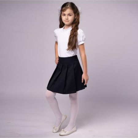 School blouse for a girl, white color, height 146