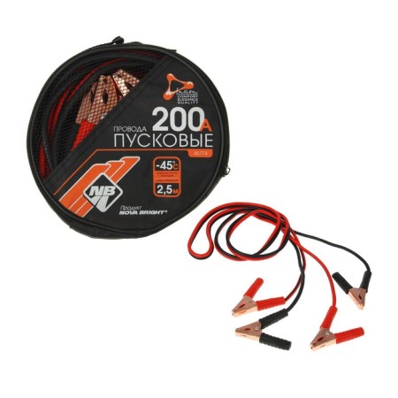 Nova Bright launch wires, 200 A, frost -resistant, in a bag, 2.5 m
