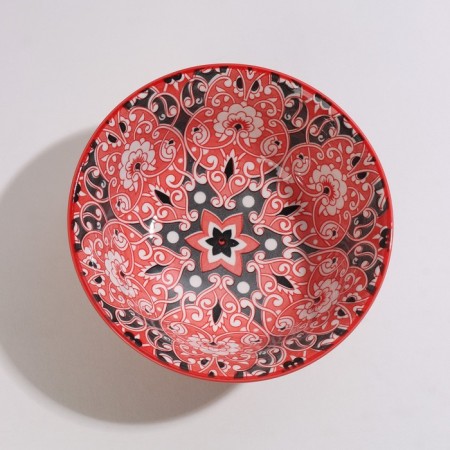 Basilnik ceramic shade "Javlon", 600 ml, d = 14.5 cm, red color-2