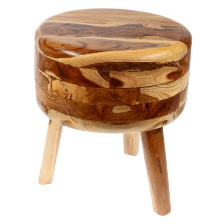 Interior table "Indonesian style" 46x40 cm, tick tree-4
