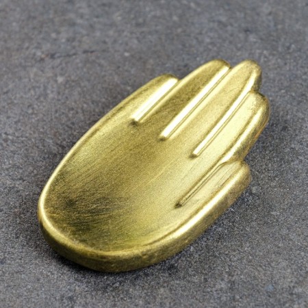 Steam for the little things "palm" aged gold, 9x5x2cm-2