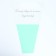 Flower package "EVERY DAY IS A New Begining", mint, 30 x 10 x 45 cm