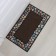 Rug Odda -dilapidated “Emma”, with a edging, 46 × 76 cm, brown color