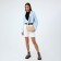 Female bag, baguette, on lightning, beige color