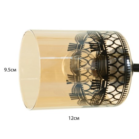 Marsy chandelier 5he27 40W black and gold 60x60x27 cm Bayerlux-5