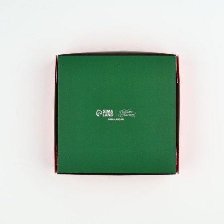 Box for sweets "New Year's Lights", 14.7 x 14.7 x 3.5 cm, New Year-2