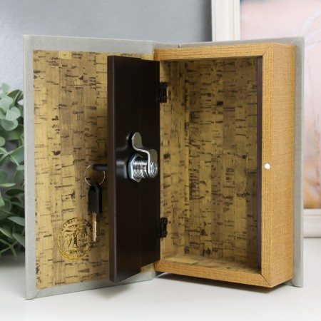 Safe Brush Tree leatherette "Compass" 21x13x5 cm-3