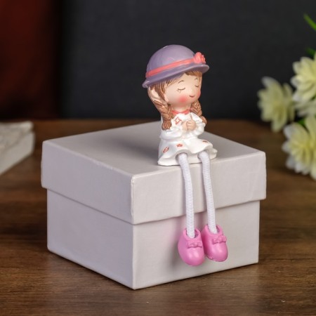 Souvenir Polystone "Baby/Baby in a hat" Long legs mix 11x3x3.5 cm-2