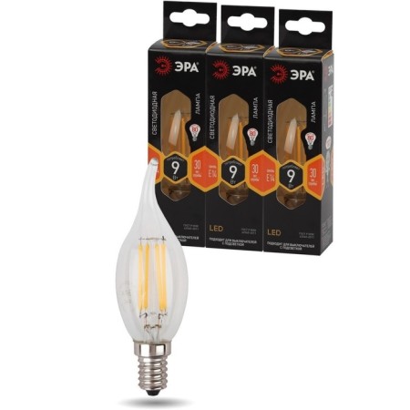 Filament era “candle in the wind”, 9 watts, E14, 1170 lm, 2700k, glow warm white-4