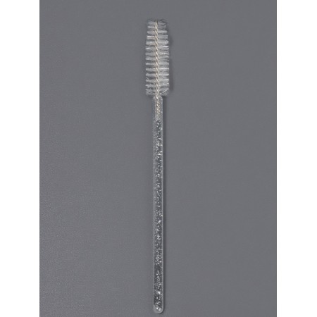 Brushes for eyebrows and eyelashes, set - 10 pcs, 9.5 cm, transparent color-3