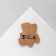 Wooden brooch "Cat" Spider, color